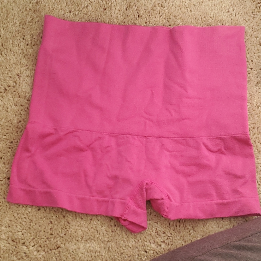 Neon pink spanx